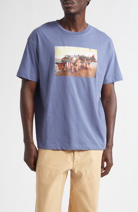 Gender Inclusive Pigs Farm Regenerative Cotton Graphic T-Shirt