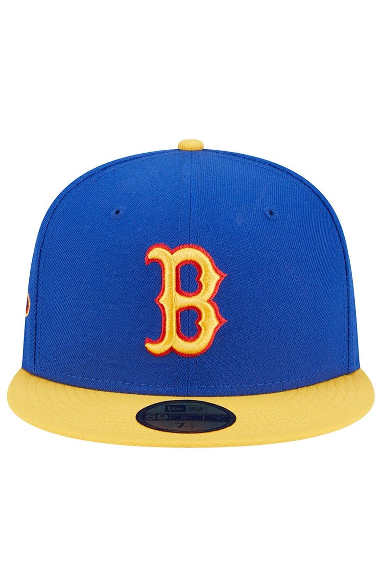 New Era Men's New Era Royal/Yellow Boston Red Sox Empire 59FIFTY Fitted Hat, Alternate, color, Royal