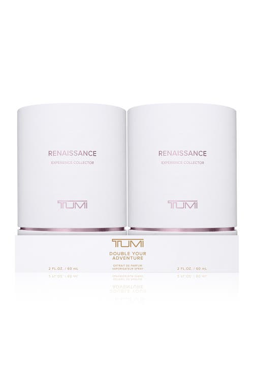 Tumi Renaissance Experience Collector Extrait De Parfum Duo $190 Value In Transparent