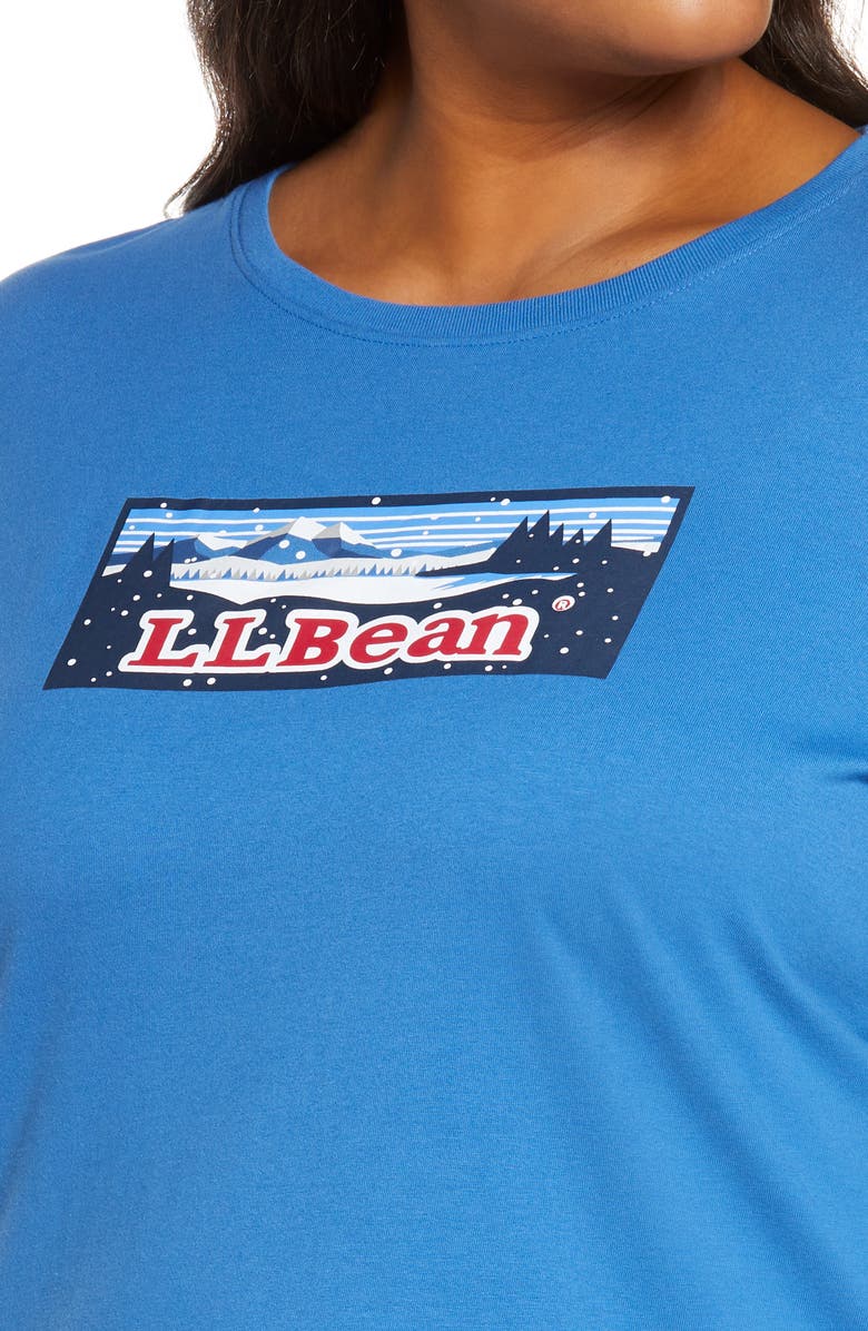 L.L.Bean Camp Logo Graphic Pajamas, Alternate, color, 