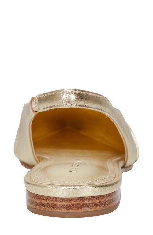 Marc Fisher Ltd Dalatee Slingback Pointed Toe Flat In Gold