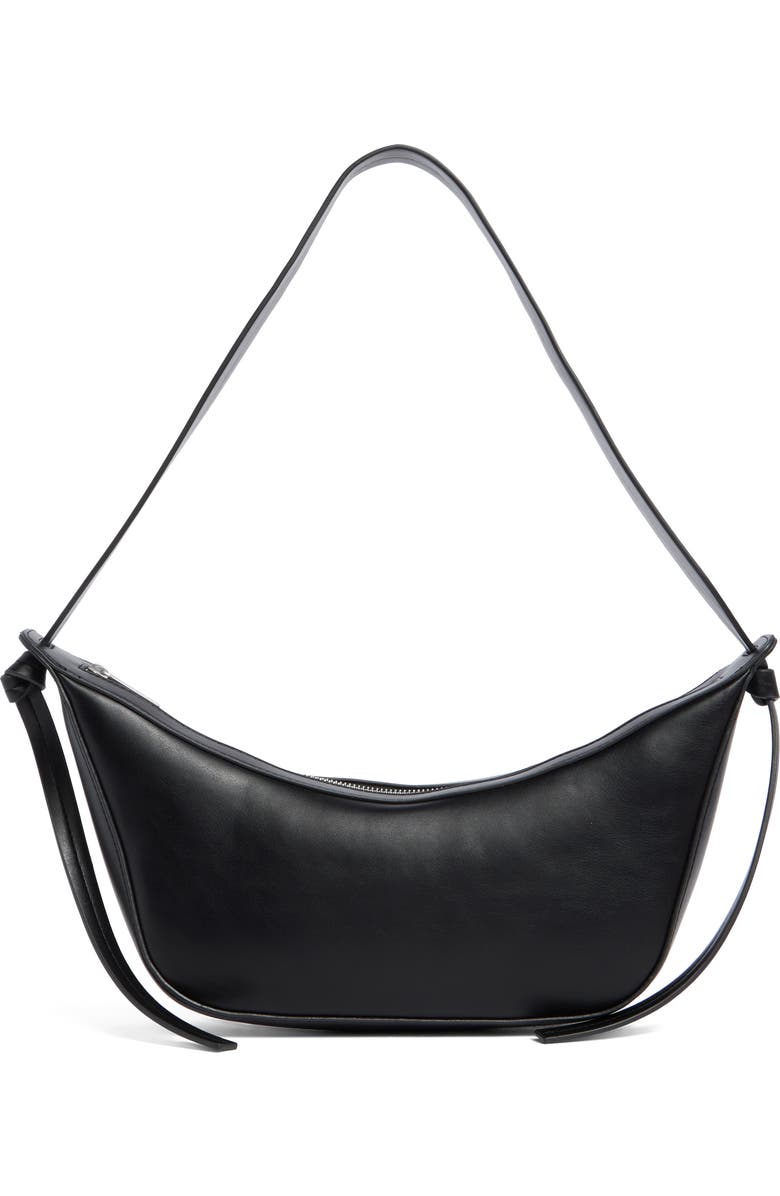 BCBG Knotted Strap Sling Shoulder Bag, Main, color, Black