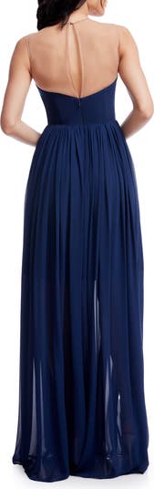 Eleanor Illusion Neck Gown