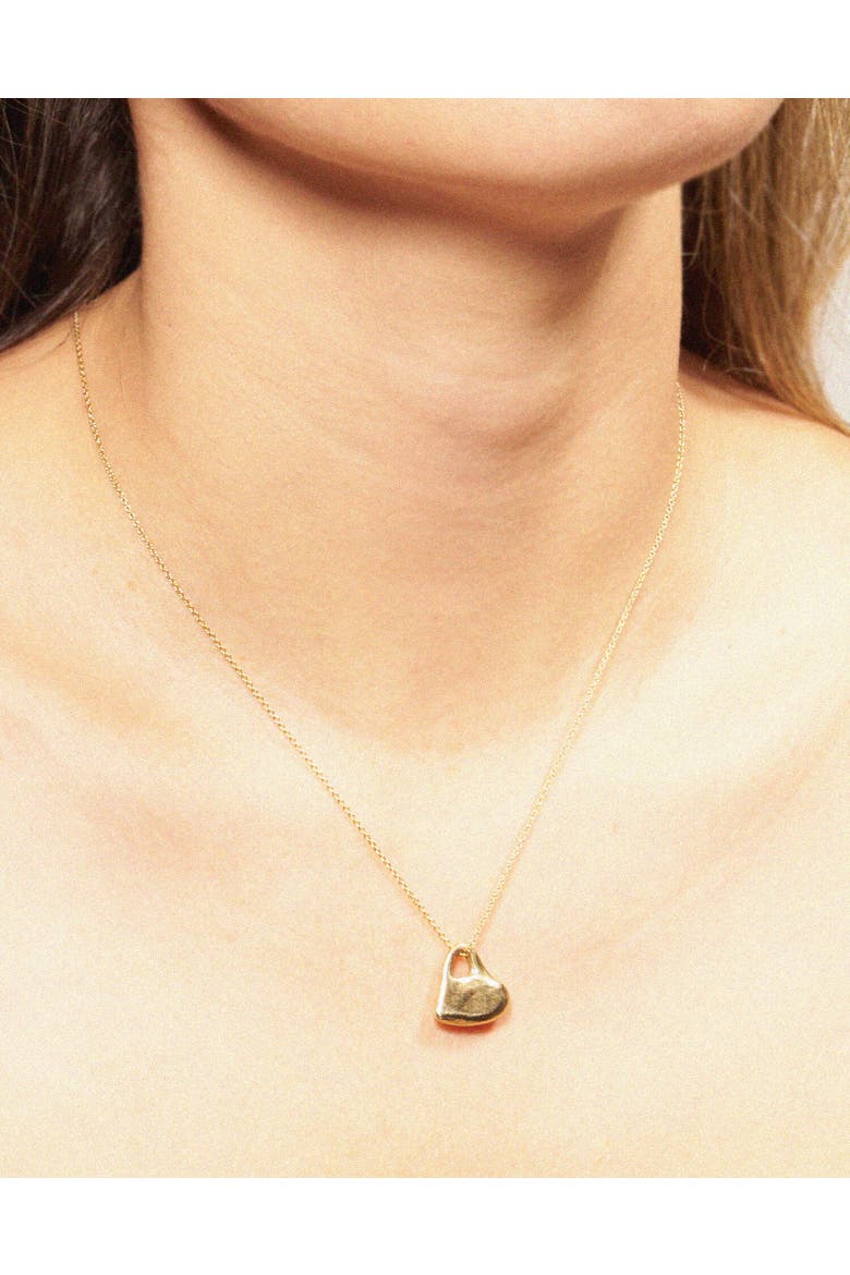 Apolline Necklace, Alternate, color, Brass