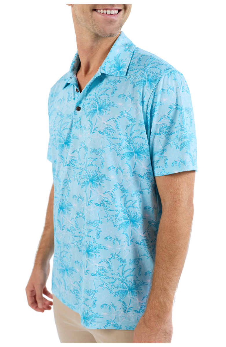 Kenny Flowers The Ocean Round - Light Blue Golf Shirt, Alternate, color, Light Blue