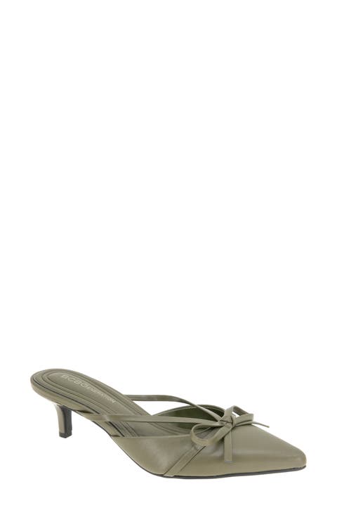 Deen Pointed Toe Kitten Heel Mule (Women)