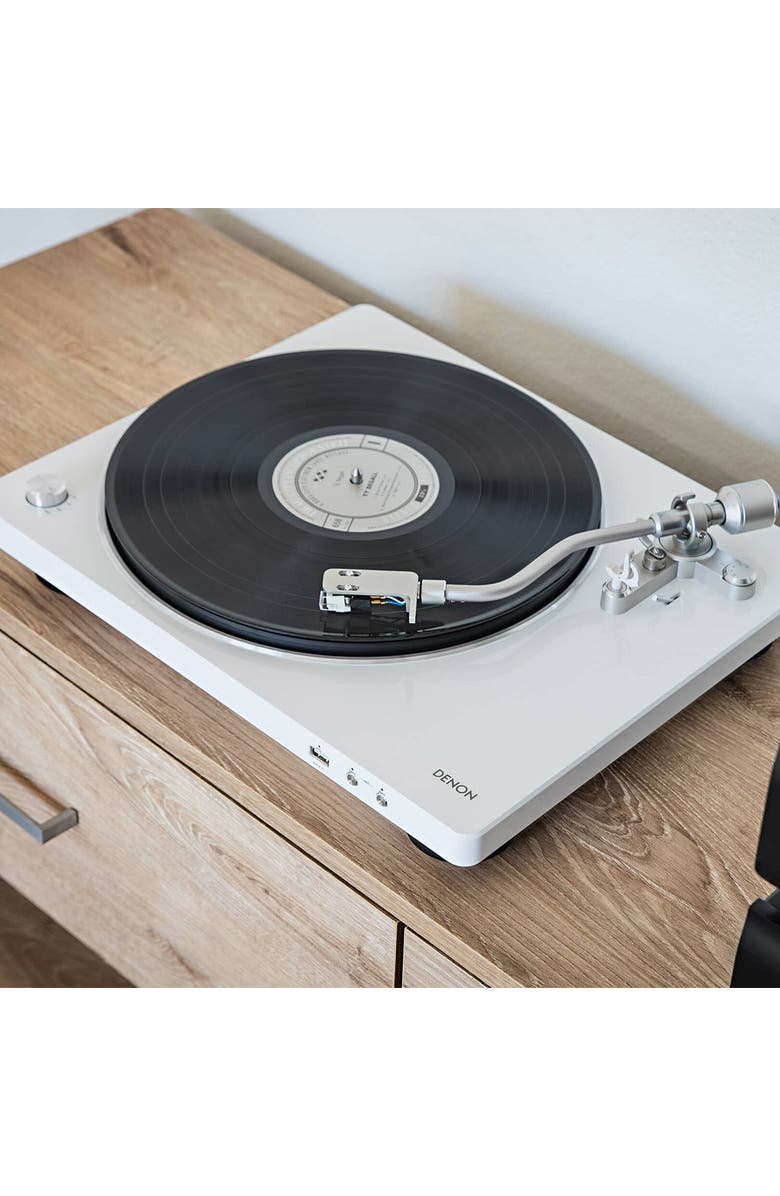 Denon DP-450USB Hi-Fi Turntable with USB Encoder, Alternate, color, White