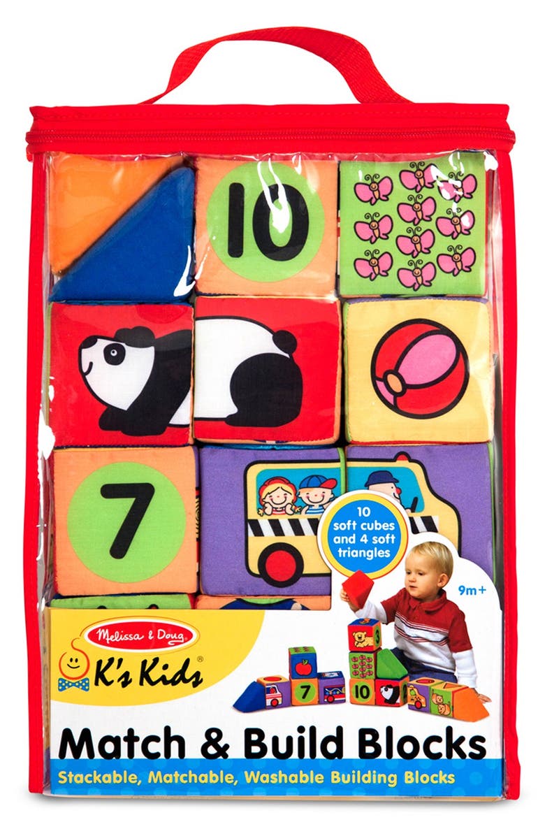 Melissa & Doug 'Match & Build' Blocks, Main, color,