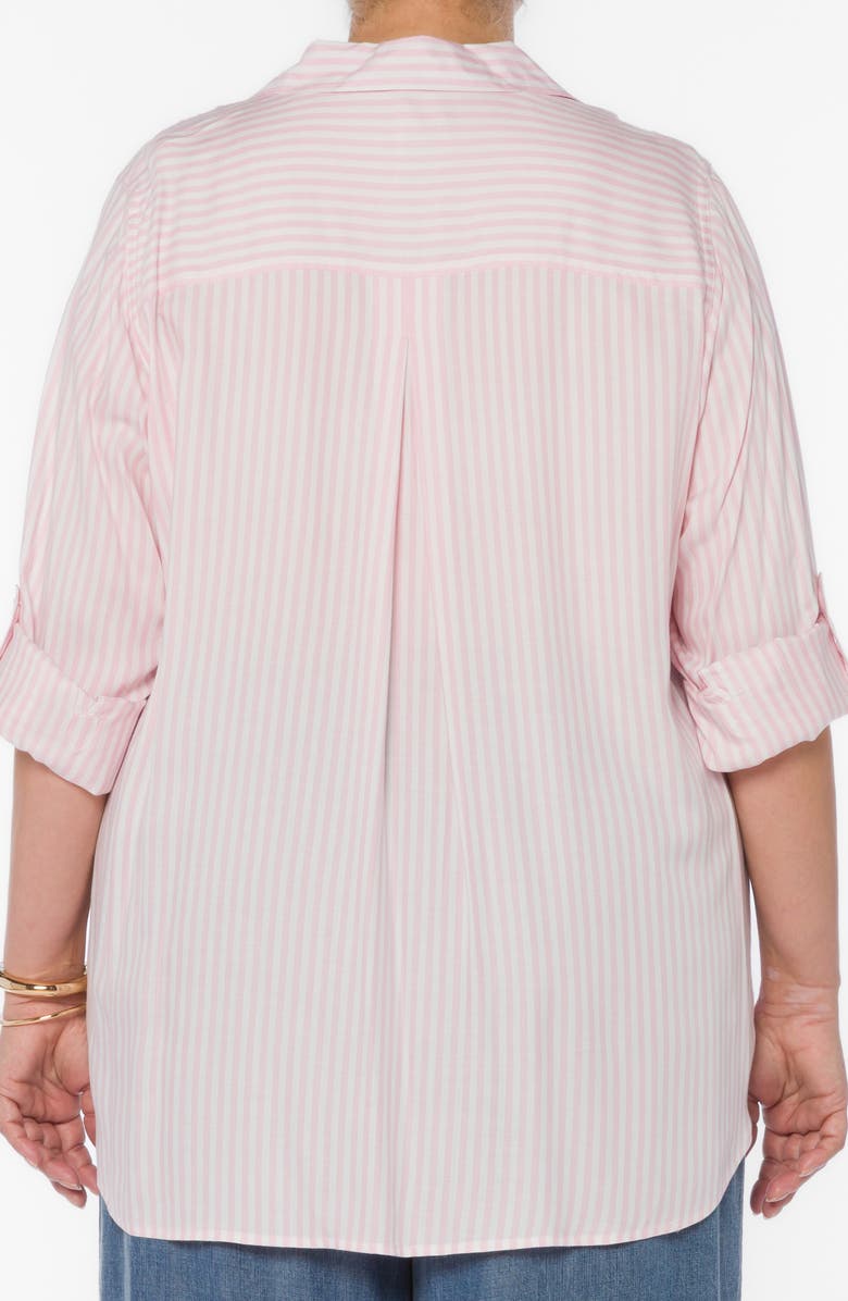 VELVET HEART Elisa Tab Sleeve Button-Up Shirt, Alternate, color, Candy Pnk