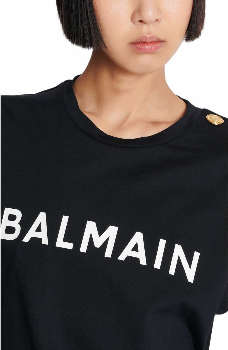 Balmain Paris Tank Top, Alternate, color, Black