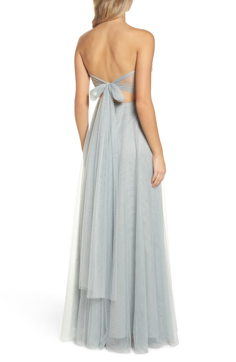 Jenny Yoo Julia Convertible Soft Tulle Gown, Alternate, color, 