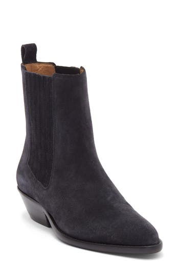 Isabel Marant Delena Pointed Toe Bootie In Black