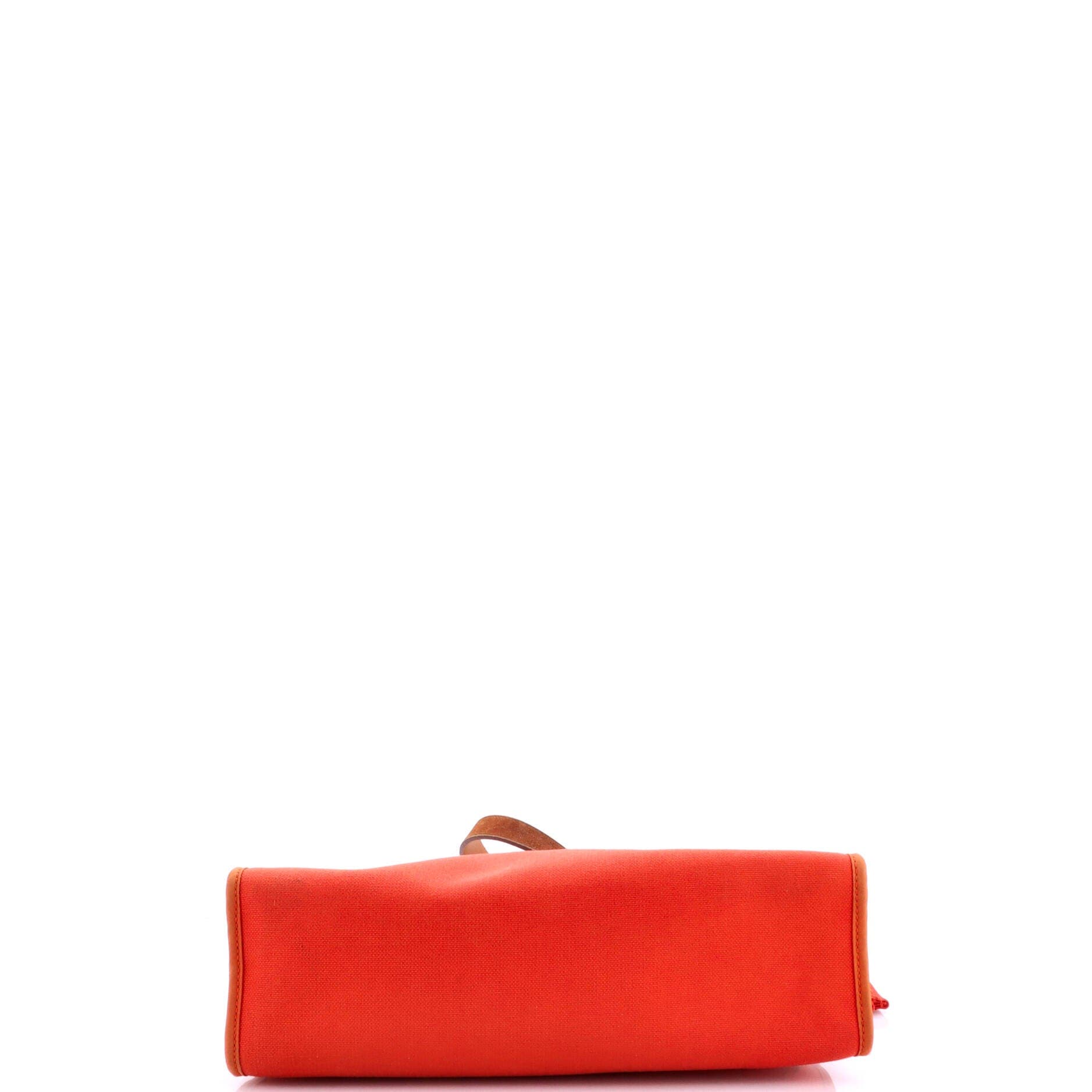 Herbag Zip Leather and Toile 31, Alternate, color, Red