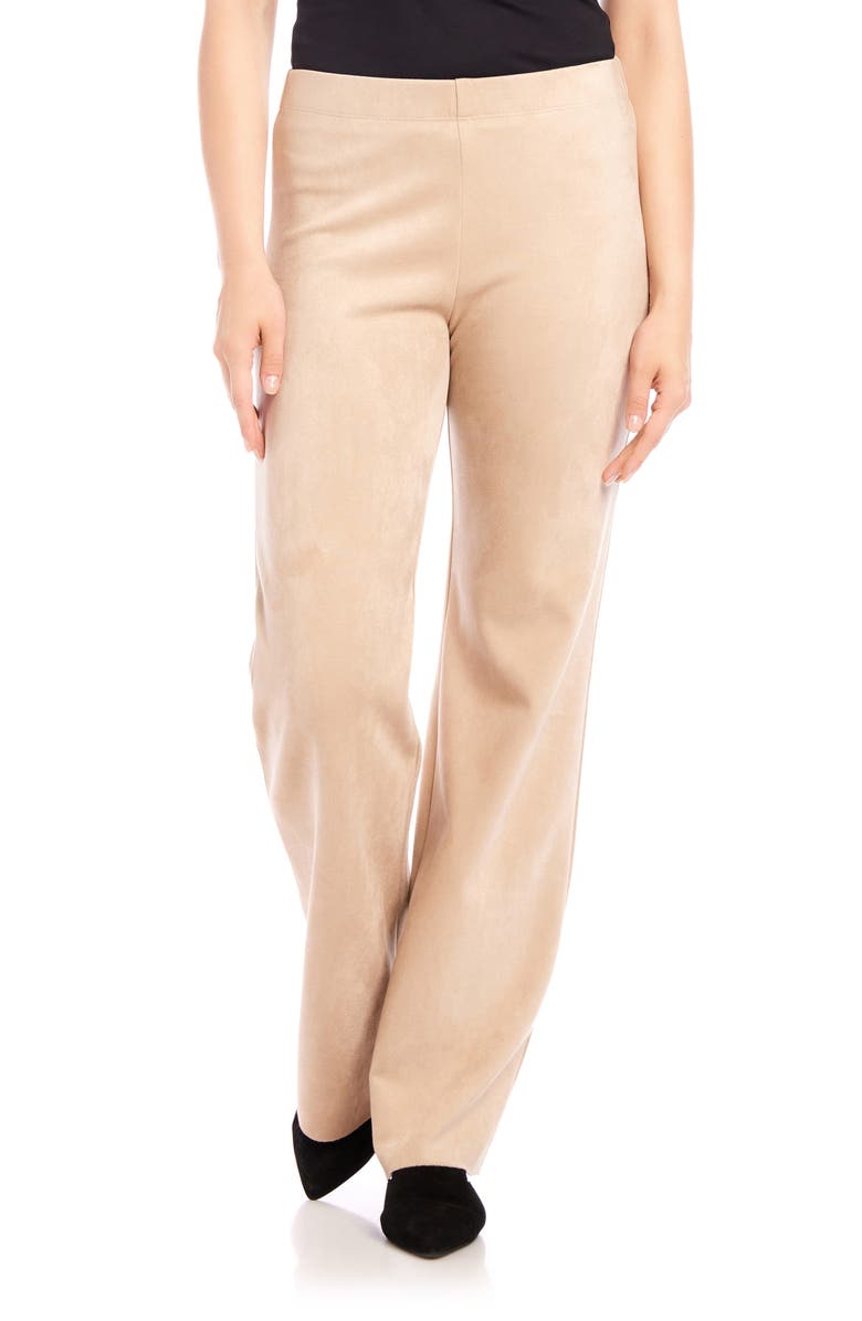 Karen Kane Faux Suede Bootcut Pants, Main, color,