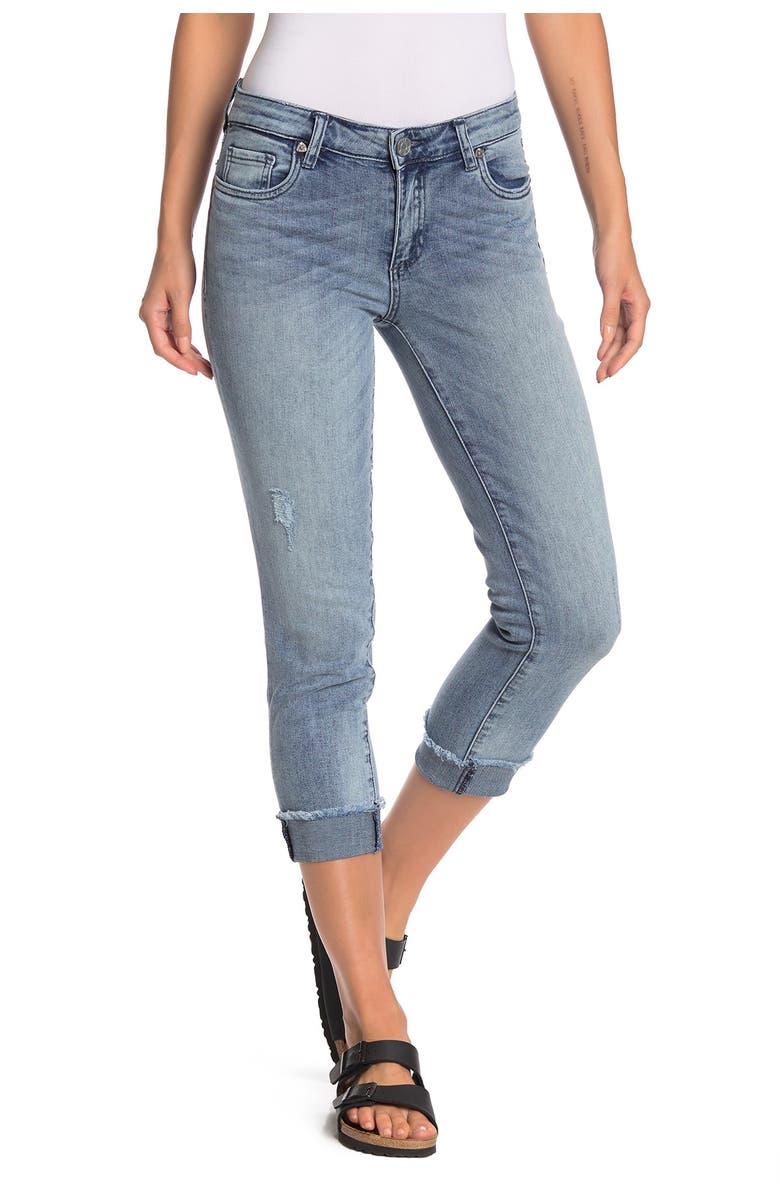 KUT from the Kloth Cropped Straight Leg Jeans, Main, color,
