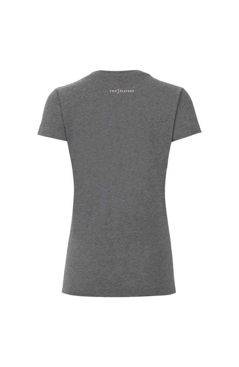 AHEAD Women's Ahead  Gray THE PLAYERS Palm Trees Vista V-Neck T-Shirt, Alternate, color, Gray