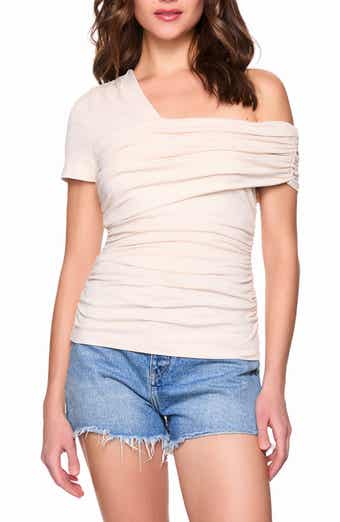 Susana Monaco Asymmetric Off the Shoulder Top