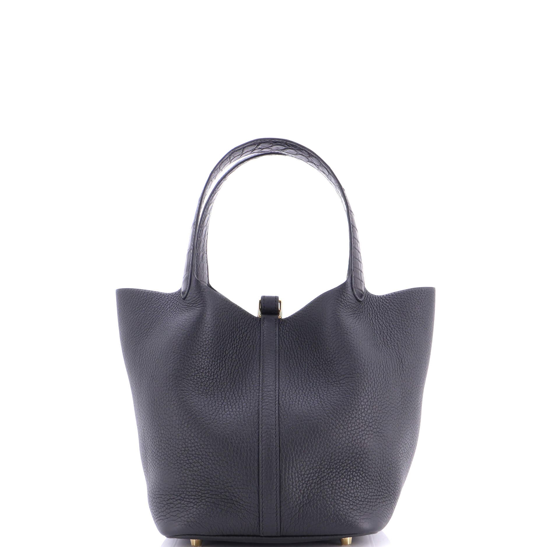 Pre-Owned Hermes Touch Picotin Lock Bag Clemence with Matte Alligator MM, Alternate, color, 