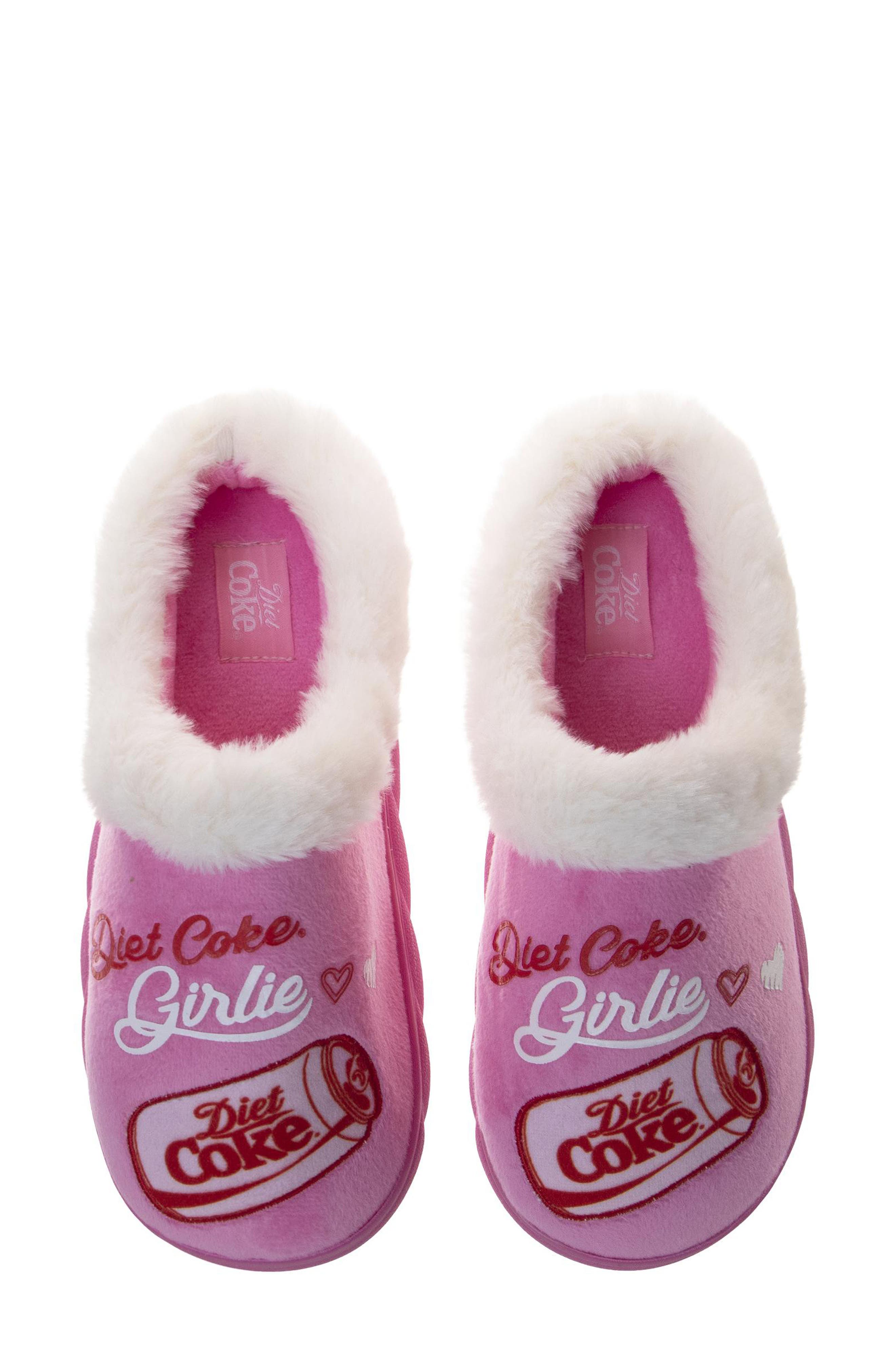 Diet Coke Slipper, Alternate, color, PINK