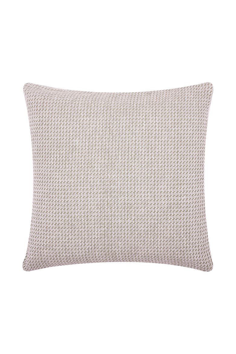 Langford Mini Hounds Tooth Hand Loomed Cotton Decorative Throw Pillow, Main, color, Brown