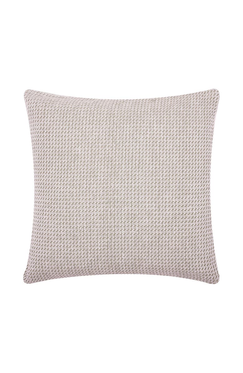 C&F Home Langford Mini Hounds Tooth Hand Loomed Cotton Decorative Throw Pillow, Main, color, Brown