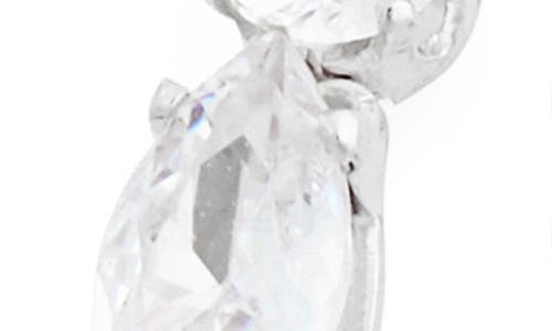 Tasha Cubic Zirconia Hoop Earrings In Silver