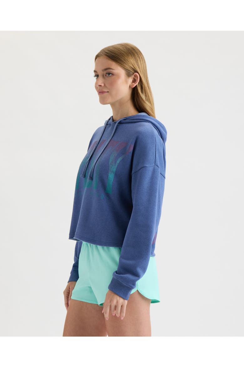 Dazed Cropped Hoodie, Alternate, color, INDIGO