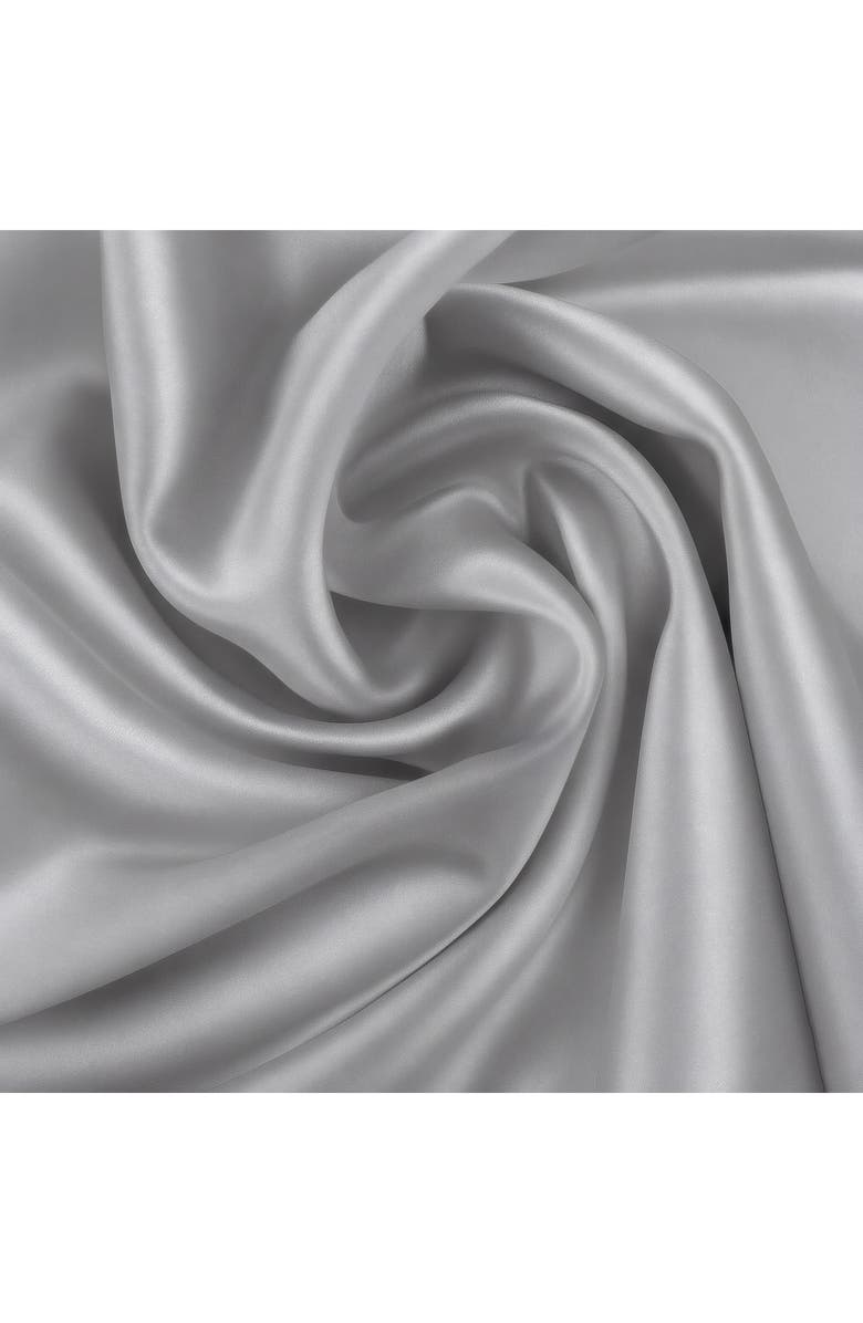 BLISSY Mulberry Silk Pillowcase, Alternate, color, Sterling