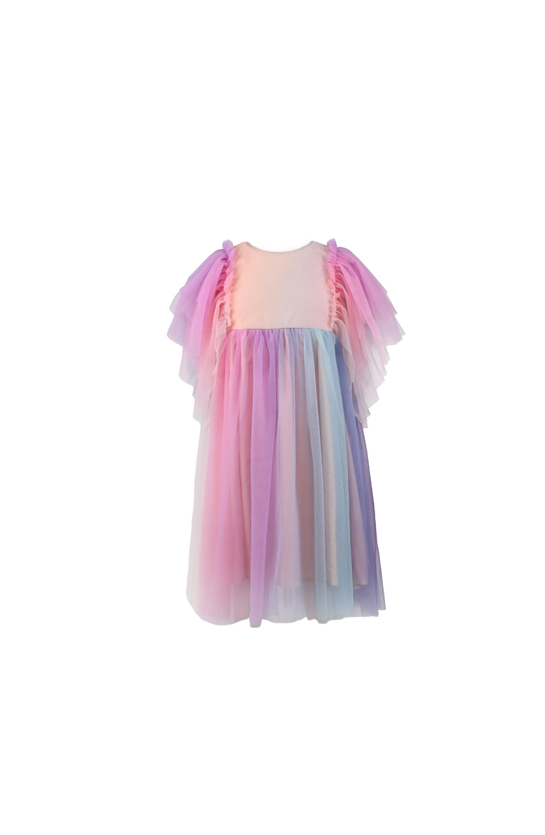 Lola + The Boys Cotton Candy Dream Tulle Dress, Main, color, Multicolor