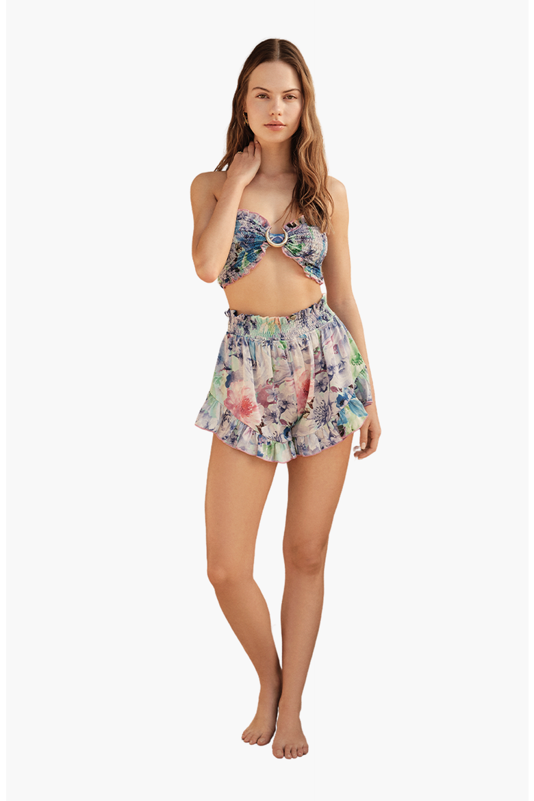 GAIA Shorts, Alternate, color, Floral Purple