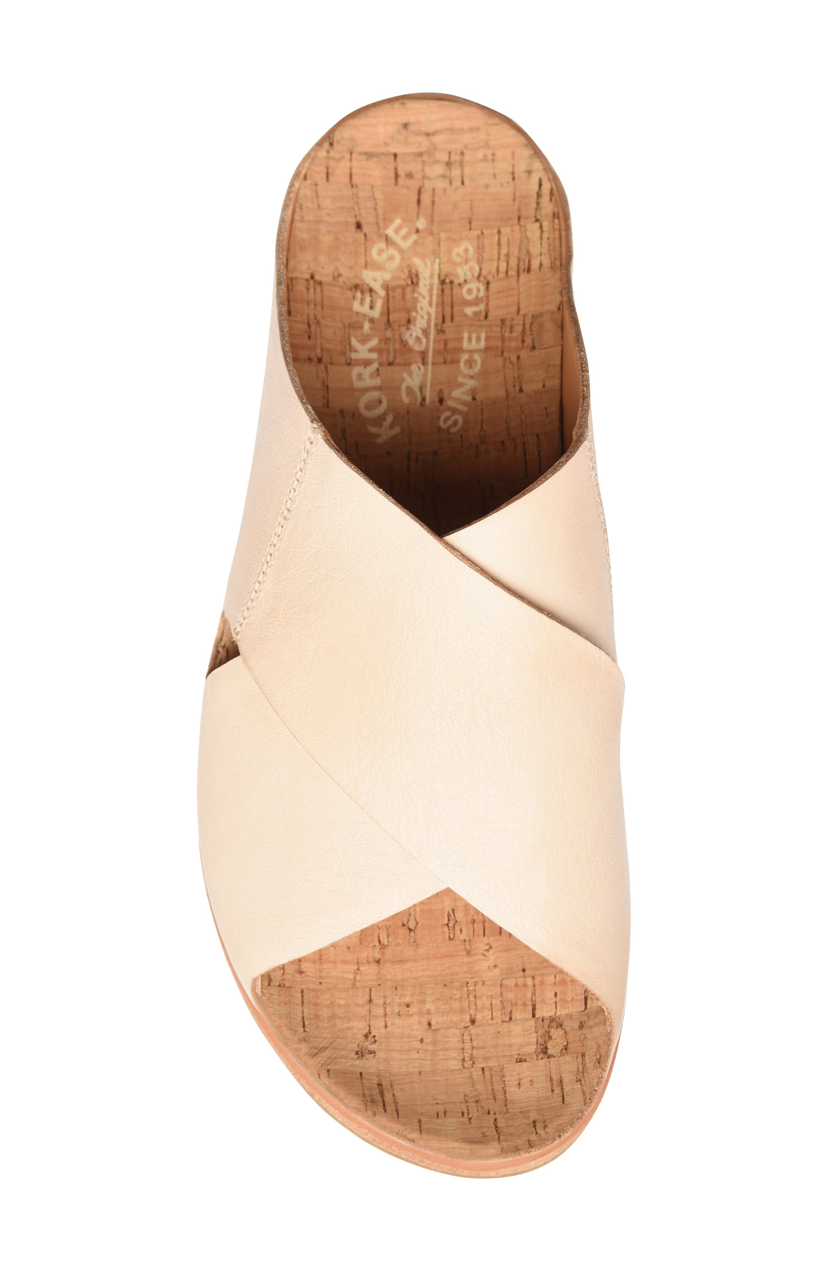 Tutsi Slide Sandal, Alternate, color, NATURAL LEATHER