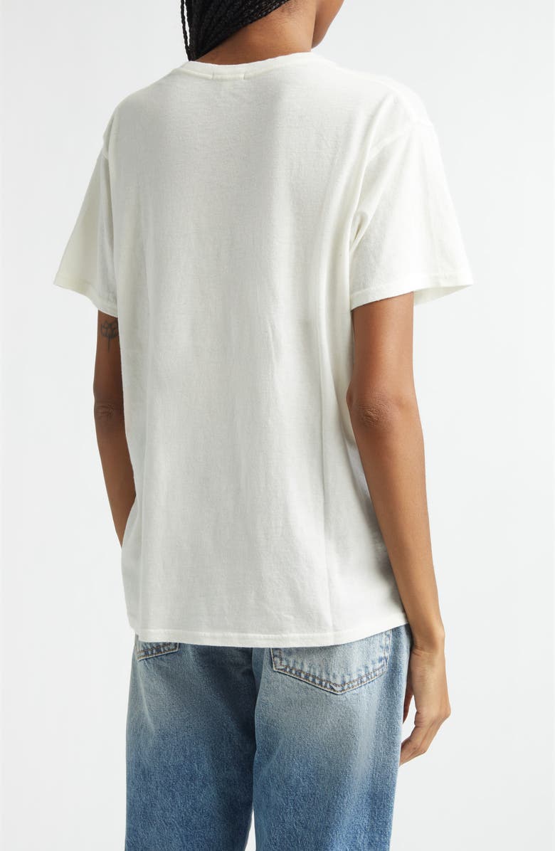 R13 Too Sober Cotton 
Cashmere Graphic T-Shirt, Alternate, color, Ecru White