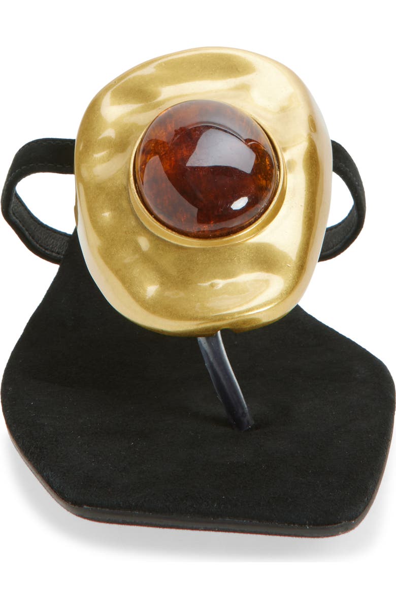 Jeffrey Campbell Bazaar Flip Flop, Alternate, color, Black Suede Tortoise