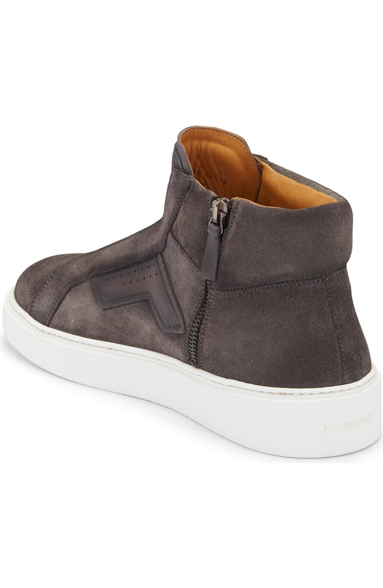 Magnanni Phoenix Mid Top Slip-On Sneaker, Alternate, color, Grey