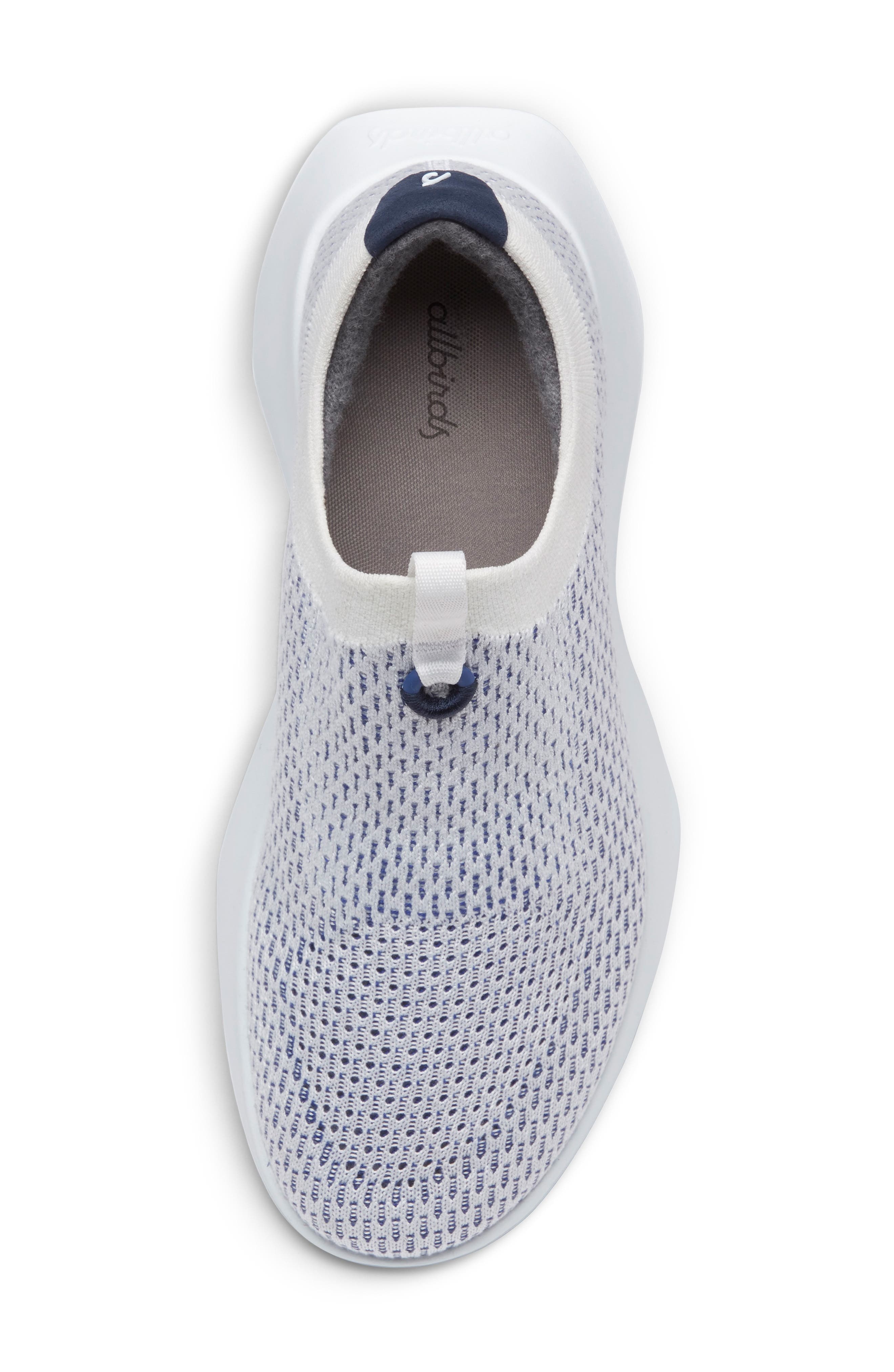 Allbirds Tree Dasher Relay Slip-On Sneaker, Alternate, color, Blizzard/ Hazy Cobalt
