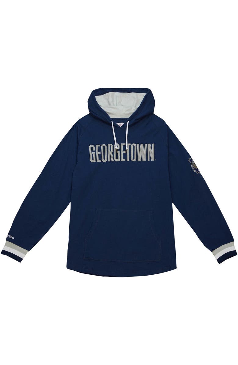 Mitchell & Ness Men's Mitchell & Ness Navy Georgetown Hoyas Legendary Raglan Pullover Hoodie, Alternate, color, 