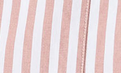 Vince Stripe Classic Fit Button-up Shirt In Sepia/optic White