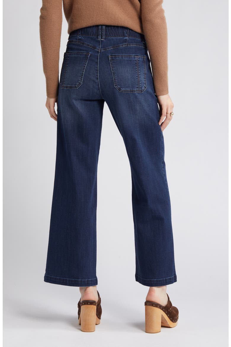 'Ab'Solution Skyrise Wide Leg Jeans, Alternate, color, INDIGO