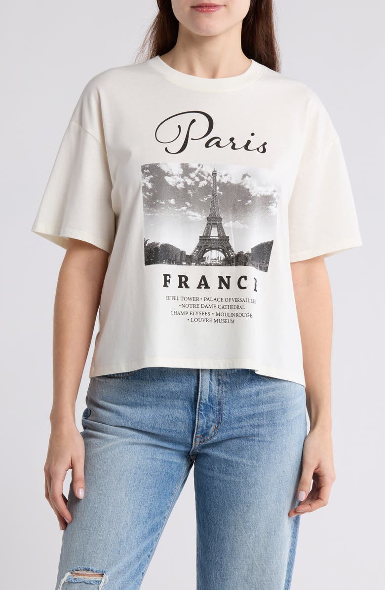 Vinyl Icons Paris, France Graphic T-Shirt, Main, color,