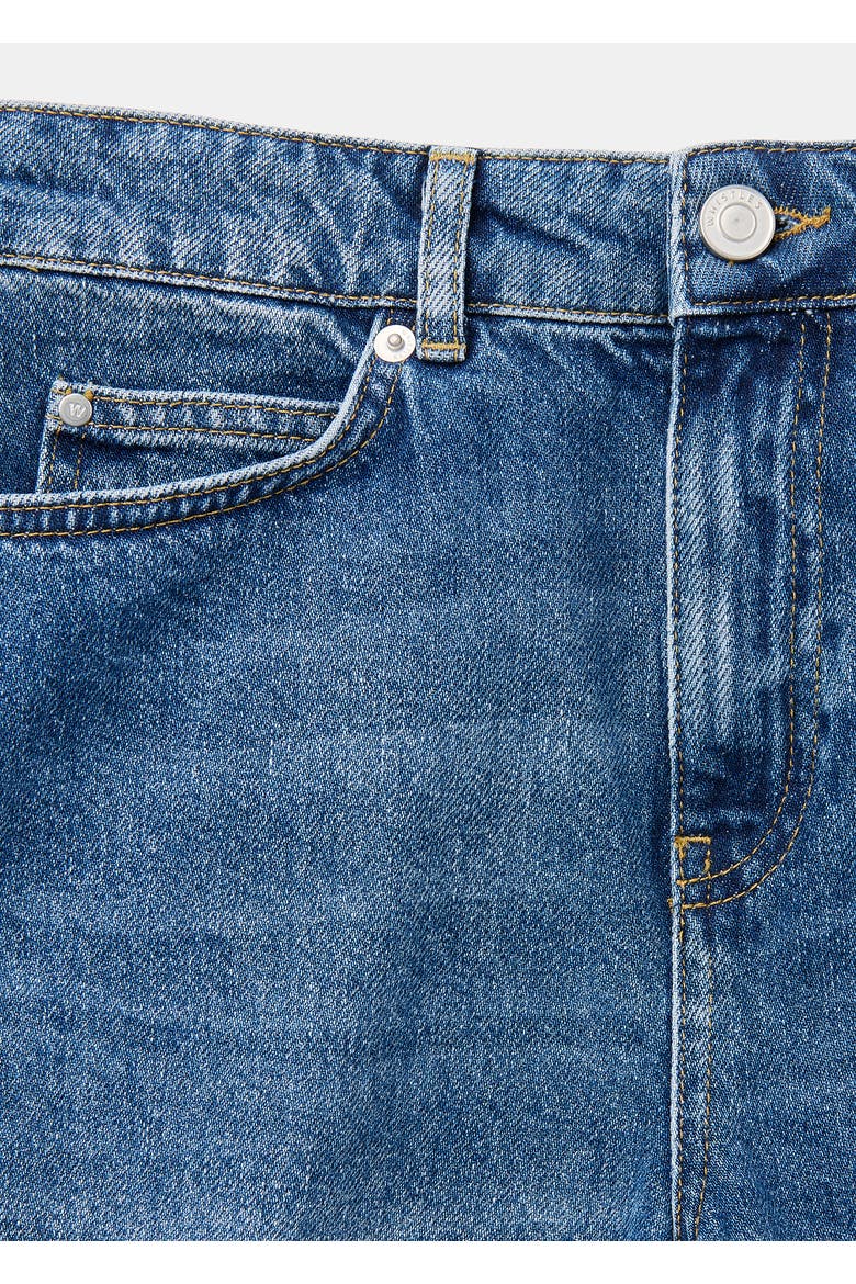 Mid Rise Relaxed Denim Shorts, Alternate, color, Denim