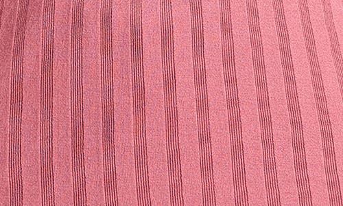 Vince Womens Peony Wood Ribbed V-neck Cotton Polo Shirt In Pink