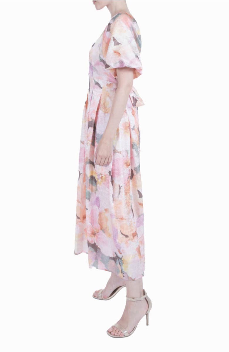 Julia Jordan Floral Puff Sleeve Dress, Alternate, color,