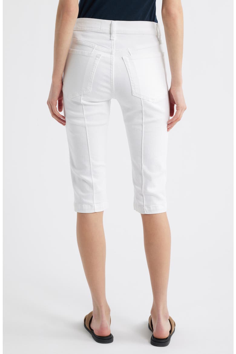 Flexi Kit Mid Rise Capri Jeans, Alternate, color, WHITE