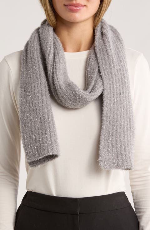 tinsel knit scarf