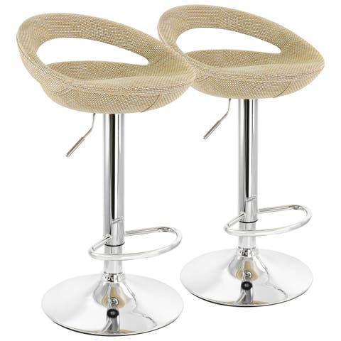 2 Piece Retro Adjustable Bar Stool