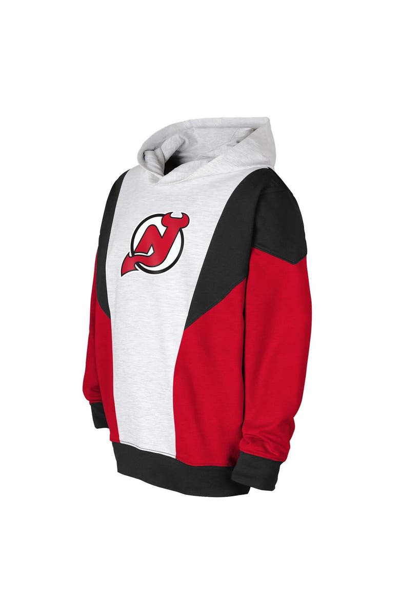 Outerstuff Youth Ash/Black New Jersey Devils Champion League Fleece Pullover Hoodie, Alternate, color,