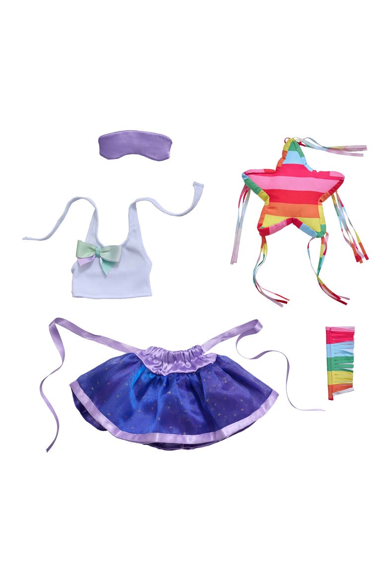 Piñata Birthday Party Outfit & Accessories Playset, Main, color, PURPLE