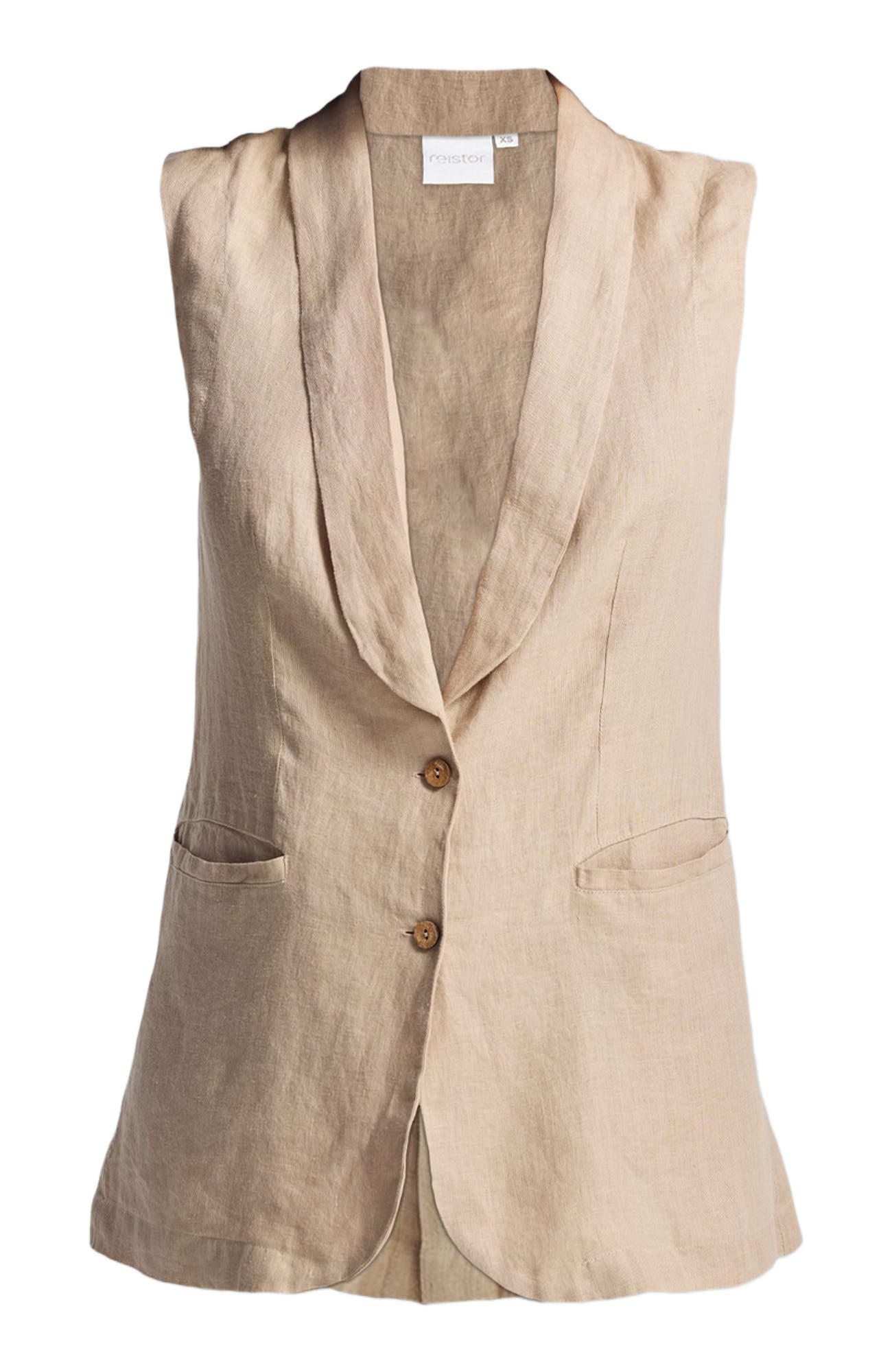 Sleeveless Hemp Jacket - image 2