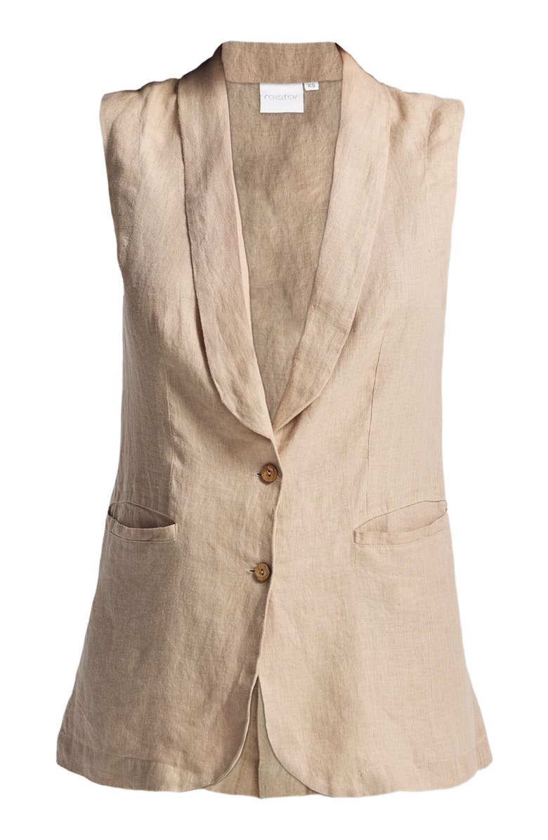 Reistor Sleeveless Hemp Jacket, Alternate, color, Neutral