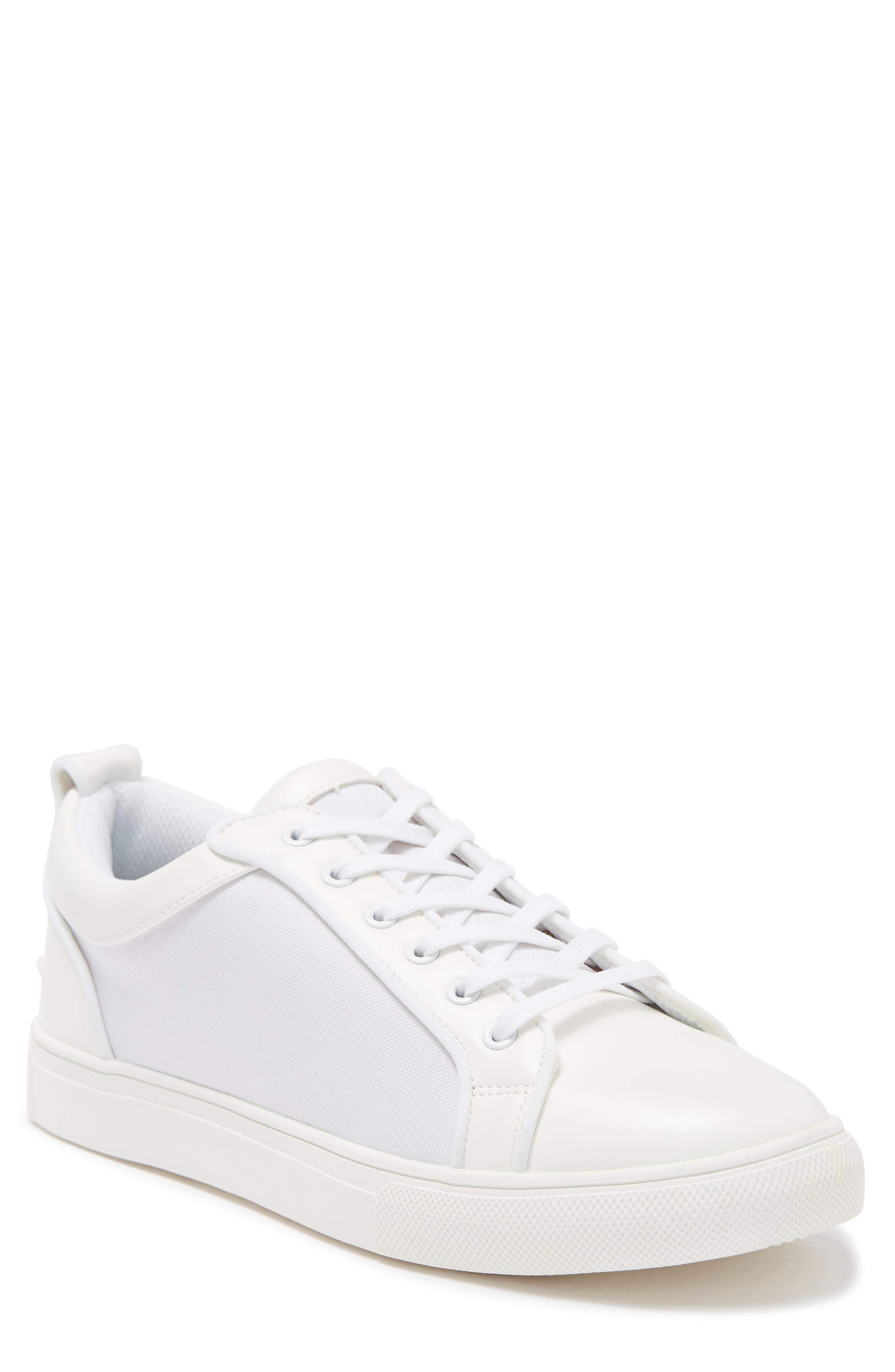 Woven Sneaker, Main, color, WHITE